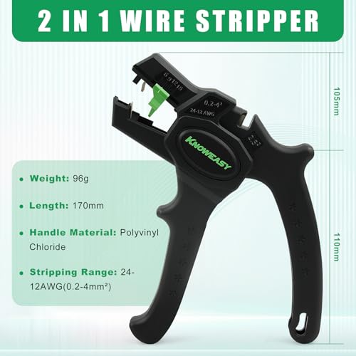 Knoweasy Wire Stripper and Cutter, 24-12 AWG - style: D5
