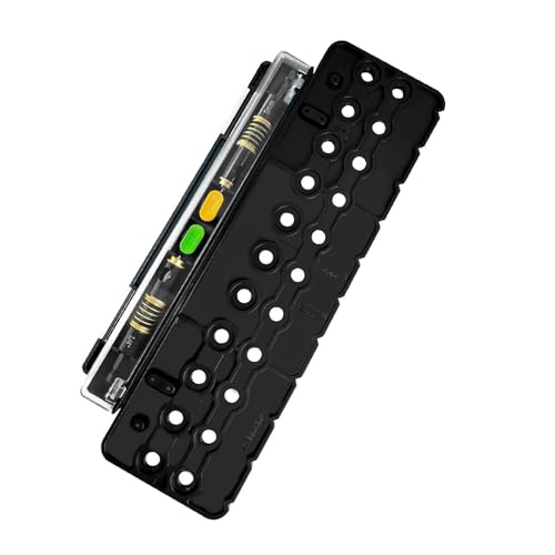 Luocute Shelf Pin Drilling Jig, Create Holes Drill Guides for Straight, Multifunctional 1/4in 5mm Accurate Shelf Peg Hole Jig for Woodworking