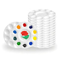 15 Pcs Plastic Paint Palette Trays 6.7x6.7 Inch - Paint Holder & Paint Pallets for Kids Adults, Acrylic Watercolor Oil Paint Tray Palette, Reusable Mini Paint Trays for Art Class, Parties, DIY