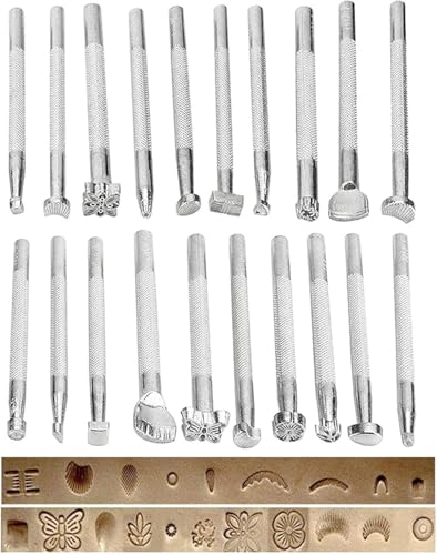 KIDENEI 36 PCS Leather Craft Set with Leather Pyrography Pen, Leather Stamping Tools Leather Carving Set Include Wood Burning Kit, Stamp Punch Set and Adjustable Swivel Knife for Leather Crafting - color: 36 Pcs