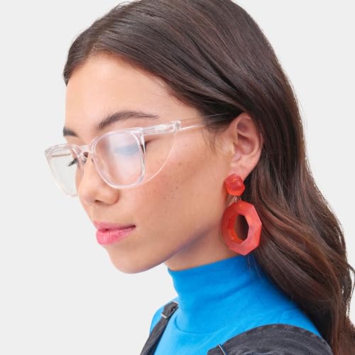 Stoggles Square Z87.1 Certified Polycarbonate Safety Glasses, Anti-Fog - color: Clear, size: Medium