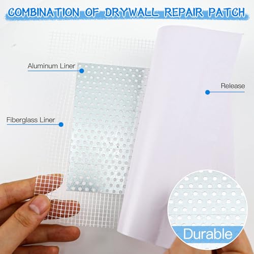 Wall Repair Paste Kit, 2x250g Wall Mending Agent with Wall Repair Patch*4 and Scraper, Spackle Drywall Repair Kit for Hole Filler, Effective Repair of Scratches, Holes, Cracks and Wall Graffiti - style: 2pcs paste with 4 patches