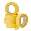 Lichamp 5-Pack Automotive Refinish Masking Tape Yellow 36mm x 55m, Cars Vehicles Auto Body Paint Tape, Automotive Painters Tape Bulk Set 1.4-inch x 180-foot x 5 Rolls - size: 1.42 inches