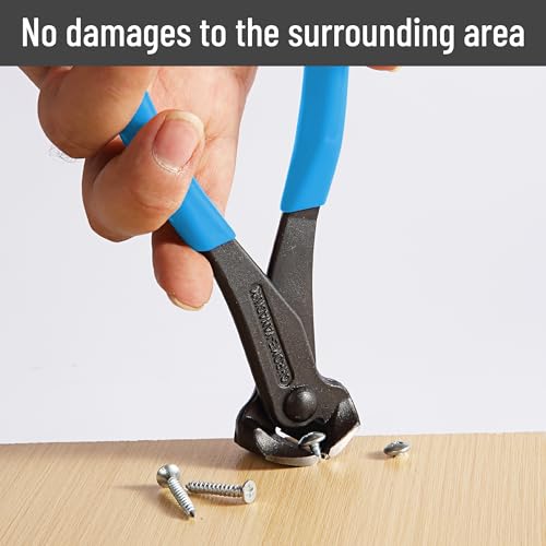Bates- Nail Puller, 7 Inch, Light Blue, Nail Remover Tool, Cutting Pliers, Carpenter Tools, Staple Puller, End Cutting Pliers - color: Light Blue, size: 7", 1 Pack