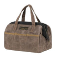 Tool Bag, 13-inch Heavy Duty 16oz Waxed Canvas Wide Mouth Water-Resistant Tool Bag, Tool Tote with Handle for Tools, Wrenches, Screwdrivers (13 X 7 X 9 inch) | Grey - color: Grey, size: 13 Inch