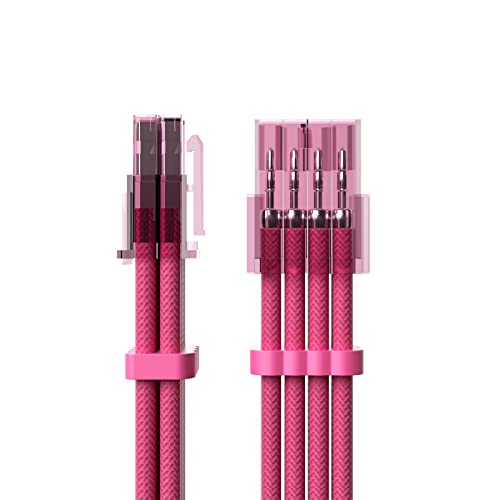 SIRLYR PSU Cable Combs,Pearlescent Paint Computer Wire Organizer,Extension Cables Comb for PC Cable Management 20 Pieces Set = 24 pin x 4, 8 pin x 16 for 3 mm/0.11In up to 3.5 mm/0.13In Pink - color: Pink