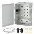 Joinfworld Vented Outdoor Enclosure Box 18.1x12.6x6.4 White - size: 18.1"x12.6"x6.4" Non-Slip Buckle