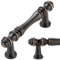 KOOFIZO 10 Pack 3 in Oil Rubbed Bronze Cabinet Pulls, Drawer Handles P30 - color: Oil Rubbed Bronze, size: 3" CC - 10Pcs