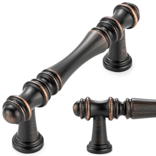 KOOFIZO 10 Pack 3 in Oil Rubbed Bronze Cabinet Pulls, Drawer Handles P30 - color: Oil Rubbed Bronze, size: 3" CC - 10Pcs