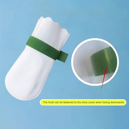 40 Pcs Disposable Dog Shoes Paw Protection Feet Covers Features Adjustable Hook and Loop Fasteners (L) - size: L