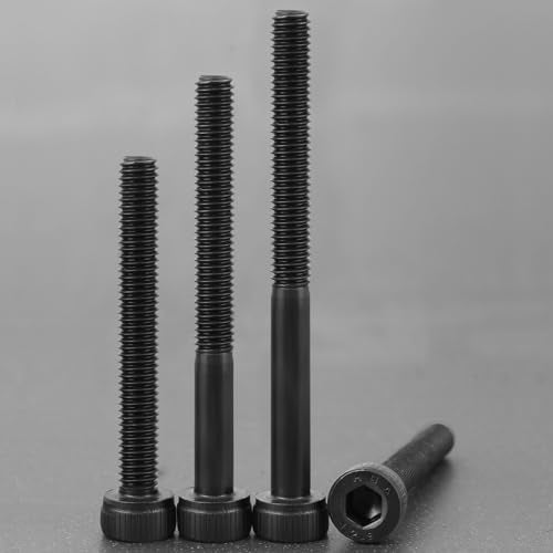 VGBUY 443Pcs M3 Screws Assortment Kit for 3D Printer DIY, M3x25/30/35/40/45mm, Hex Socket Head Cap Metric Screws Bolts Washers Nuts Kit, 12.9 Grade Alloy Steel, Black Oxide - size: M3x25/30/35/40/45mm, style: Socket Head