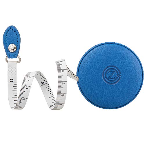 Sewing Tape Measure, Medical Body Cloth Tailor Craft Dieting Measuring Tape, 60 Inch/1.5M Dual Sided Retractable Ruler with Push Button Round(1 Pack, Blue) - color: Blue 1 pack