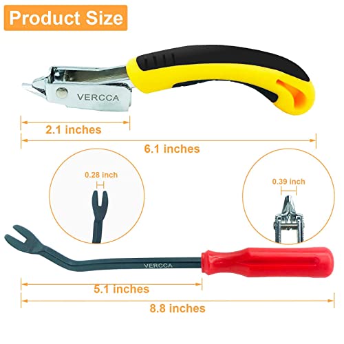 Upholstery Staple Remover, Staple Puller, Upholstery Tools Tack Lifter, Nail Puller Carpet Staple Remover Tool for Furniture Floor Carton Photo Frame Office 2pcs