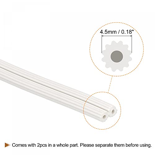 uxcell Screen Spline, 5M/16.4Ft Silicone Sealing Strip 4.5mm OD White - size: 4.5mm x 5M