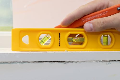 Swanson Tool TL011 9-Inch Speedlite Torpedo Level Yellow - size: 9" (Pack of 1), style: Speedlite® Torpedo Level