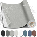 Fabric Repair Tape, Self-Adhesive Couch Patch for Furniture, Cloth - color: Linen Grey, size: 3.5X79 Inch