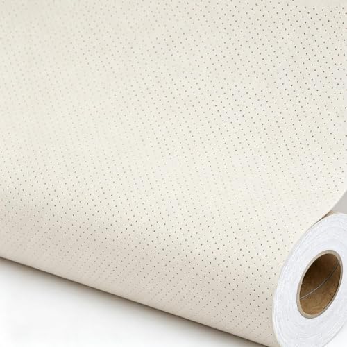 Qextce Perforated Leather Repair Patch Tape, Beige, 17x100 Inch - color: Beige, size: 17x100 inch