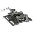 Hoteche 4-Inch Drill Press Vise, Bench Vise Clamp for Drilling Machine, Heavy Duty Milling Vice with Hardened Tempered Jaws, Black Powder Coated Slotted Workbench Fastener for Metal & Woodworking - size: 4-Inch