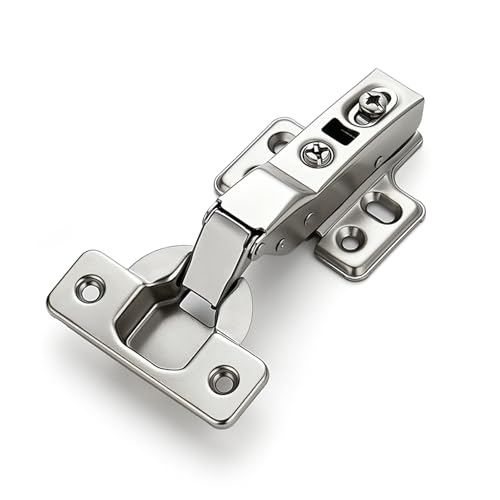 HOME EDIT 5 Pairs 10 Pack European Half Overlay Soft Close Cabinet Hinges - size: Half Overlay