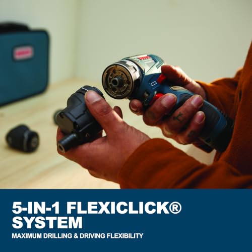 BOSCH GSR12V-300FCB22 12V Max Drill/Driver 5-In-1 Flexiclick® System