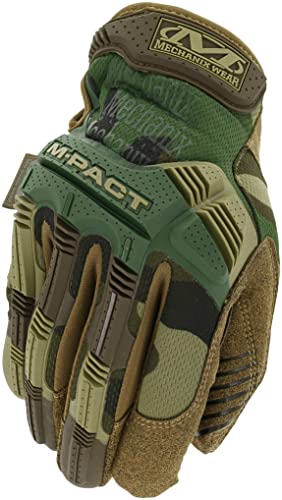 Mechanix Wear - M-Pact Woodland Camo Tactical Gloves (X-Large, Camouflage) - color: Camouflage - Woodland Camo, size: X-Large