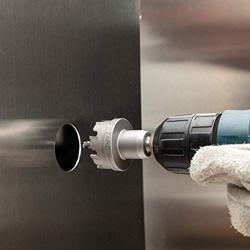 EZARC Carbide Hole Saw Kit, 3 Piece Carbide Tipped Hole Cutter with Pilot Drill bit for Hard Metal, Stainless Steel, Iron, Aluminum, Alloy - size: 3 in 1 | 7/8"-1-3/8", style: Hole Saw Kit