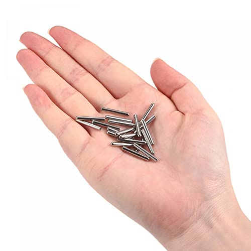 uxcell 2.8x18mm Dowel Pins, 50pcs 304 Stainless Steel Round Head Flat Chamfered End Dowel Pin Bunk Bed Pins Shelf Pegs Support Shelves Fasten Elements - size: 2.8x18mm