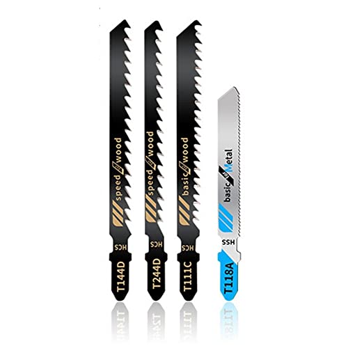 60Pcs Jigsaw Blades Set, Contractor Assorted T Shank Jig Saw Blades