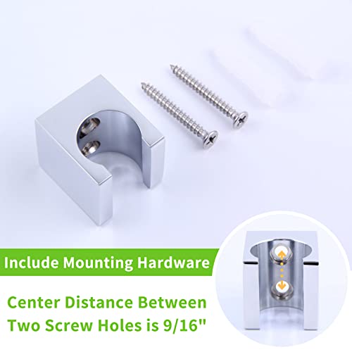 Angle Simple Shower Head Holder Wall Mount, Brass Sprayer Bracket, Chrome - color: Chrome