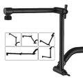 BRIGHT SHOWERS Brass Shower Arm Extender for Rain and Handheld Shower Head, 14 Inch Universal Shower Head Extension Arm, Adjustable Height & Angle, Oil-Rubbed Bronze - color: Oil Rubbed Bronze, style: 14 Inch