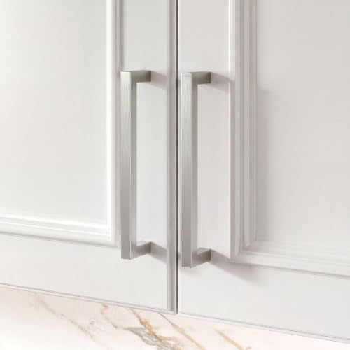 Goldenwarm 3 Inch 10 Pack Brushed Nickel Cabinet Pulls Kitchen Handles - color: Brushed Nickel, size: 3'' Hole Center