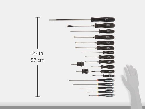 Williams JHW100P-19MD 19 Piece Endurogrip and Supertorque Premium Mixed Screwdriver Set - style: 19 Piece Mixed