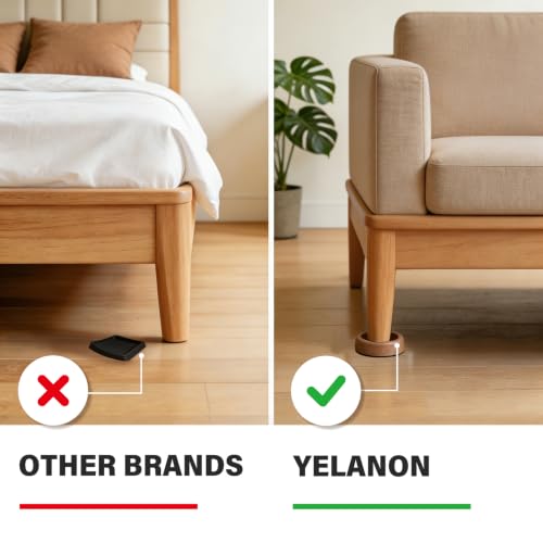 Yelanon Furniture Coasters 4 Pcs 4" Round Gray Caster Cups for Hardwood - size: 4pcs 4" Round Grey