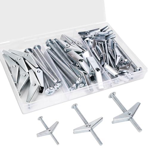 30 Sets 3 Sizes Hollow Wall Anchors for Drywall Ceiling - size: 3 Size 30 Sets