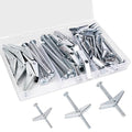 30 Sets 3 Sizes Hollow Wall Anchors for Drywall Ceiling - size: 3 Size 30 Sets