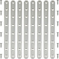 8 Pack Stainless Steel Flat Brackets,10 Inch Straight Brackets with Screws