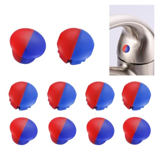 Hot and Cold Water Faucet Indicator 2 Size 10 PCS