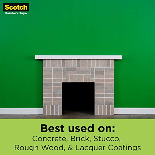 Scotch Rough Surface Painter's Tape 1 Inch Wide, 1 Roll - size: 0.94" Width