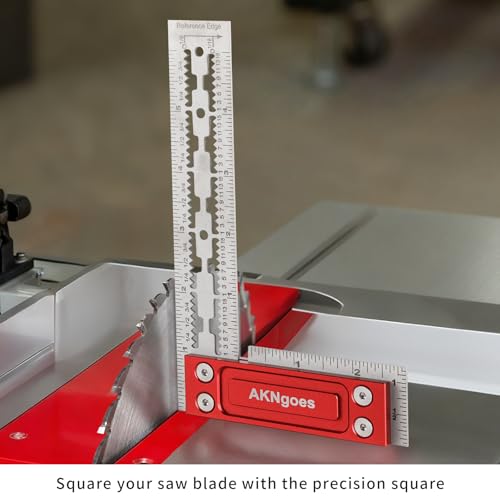 Precision Woodworking Square, Woodworking Scriber Marking Line Ruler 12inch - style: 12 Inch
