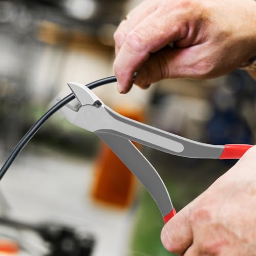 11 inch Diagonal Cutting Pliers - Chromium Vanadium Steel Heavy Duty Side Pliers, High Leverage Wire Cutter for Wires, Cables, Steel Wires and Zippers