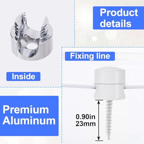 SmallCat 3 Sets Charger Holders for Cords, Cable Anchor Holders, 3 Styles - color: Gold, White, Silver, size: 3 Sets