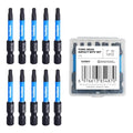 toolant 10PCS T15 2" Impact Torx Bits S2 Steel Security Torx - size: T15(2"*10pcs)