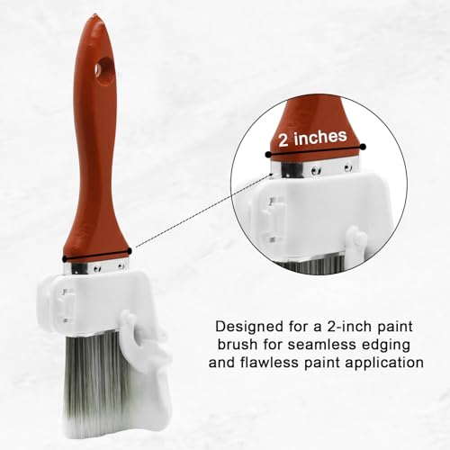 Emery Edger Edging Tool for Edges and Trim | Paintbrush Not Included - Attaches to 2 Inch Brushes - Patented Design