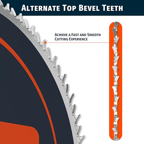 7-1/4-Inch 140 Tooth Plywood, Softwood, OSB Cutting Circular Saw Blade with 5/8"-1/2" Bushing - 3 Pack - size: 7-1/4" 140T