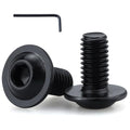 M4-0.7 x 8mm (100 pcs) Black Hex Socket Head Cap Screws, 304 Stainless Steel 18/8, Furniture Bolts, Connector Screws for Furniture, Black Oxide Finish, Full Thread, Hex Spanner Wrench Included - size: M4-0.7 x 8mm