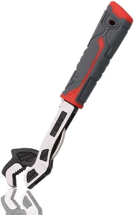 BUYOHLIC 6,8,10 & 12 Inches Self Adjusting Locking Wrench Multifunctional Universal Adjustable Pipe Wrench Plumbers Wrench (6'',8'' & 10'' Inches) - size: 6'',8'' & 10'' Inches