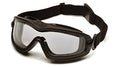 Pyramex Safety Products GB6420SDT V2G Plus Safety Glasses, Gray Anti-Fog Dual Lens - color: Black Frame, Dual Clear H2x Anti-fog