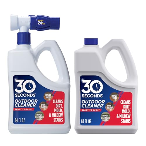 30 SECONDS Outdoor Cleaner, Hose End Sprayer, 2 Pack - size: 64 Fl Oz (Pack of 2)