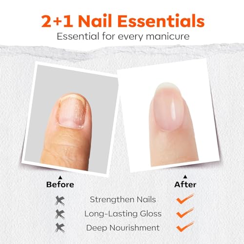 modelones 3-in-1 Nail Top & Base Coat, Quick Dry Long Lasting Shine - color: 217