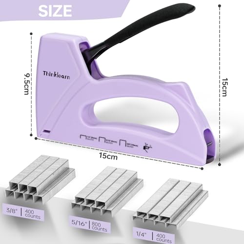 Light Duty Staple Gun for Wood, Upholstery Staple Gun for Classroom - color: Purple